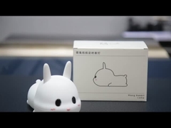 Silicone Lovely 7 Colori LED Bambini Animali Luce Notturna Cartone animato Bambino Lampada Bambino Coniglio