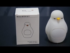 Carino pinguino di silicone luce notturna per bambini LED sleep trainer sveglia regalo