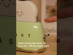 DIY Cute Desk Decor Toaster Lamp Home Decoration Night Light con timer e ricaricabile